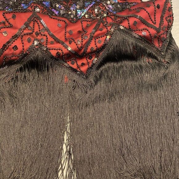 Awesome sequinned/beaded/ tassel dress, XS - Picture 13 of 17